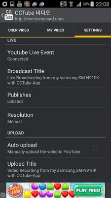 CCTube for YouTube Live Stream android App screenshot 0